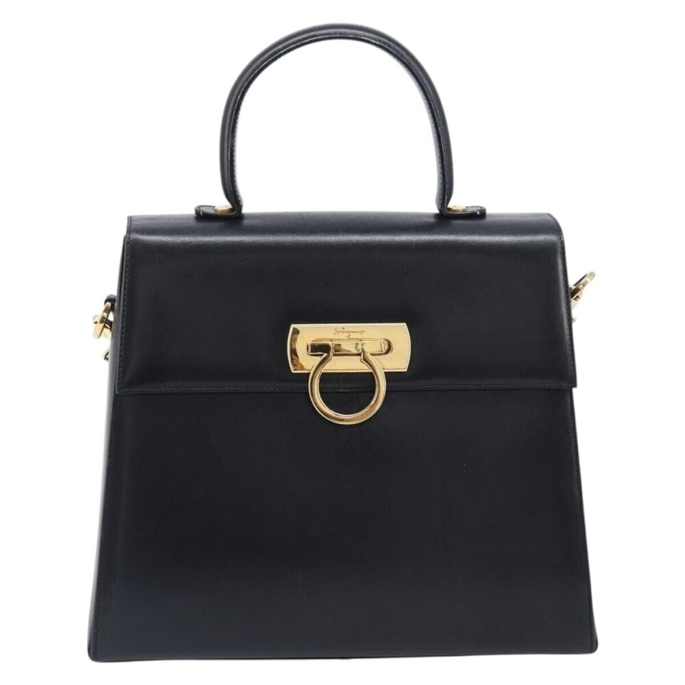 Salvatore Ferragamo Convertible Top Handle Leather